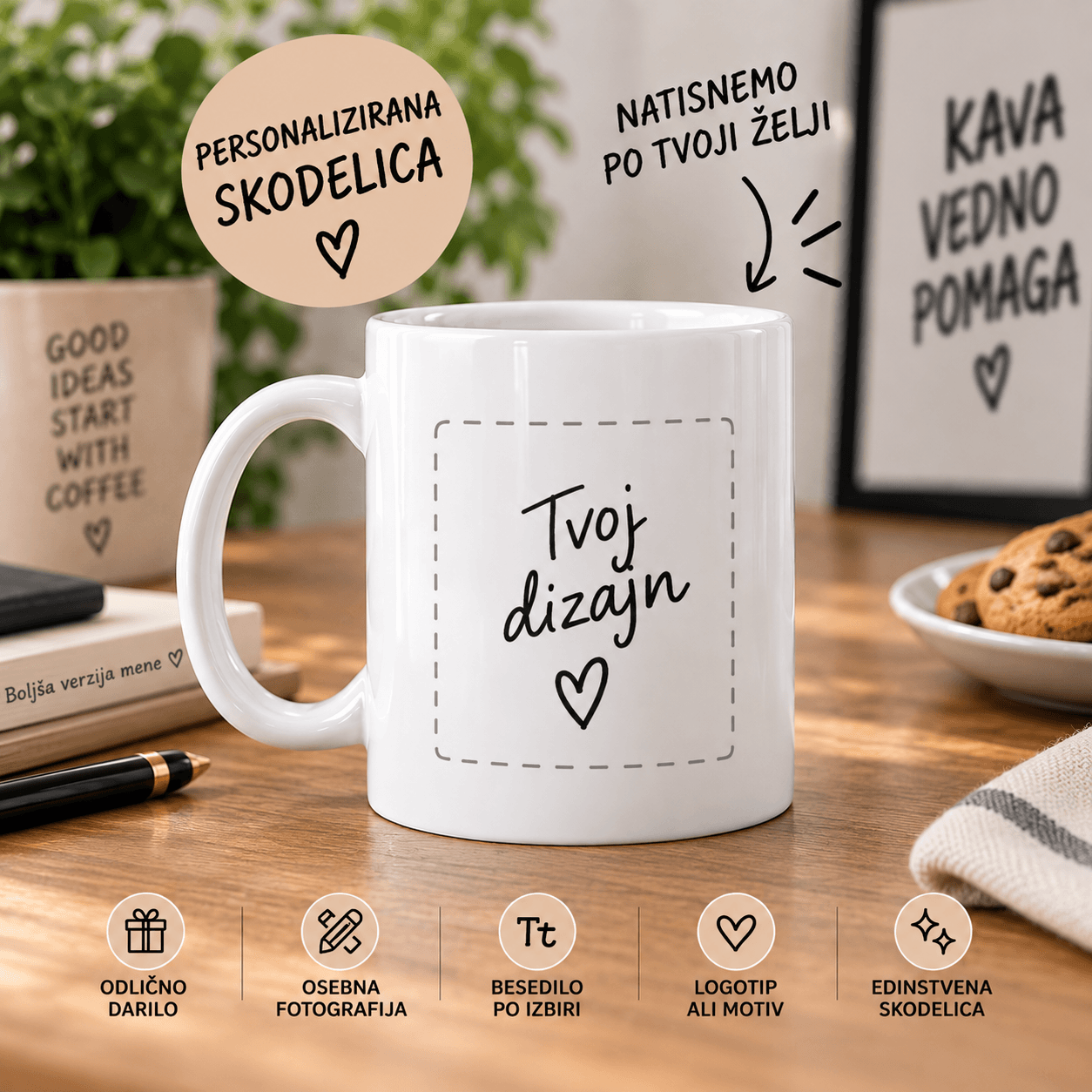 Personalizirana skodelica (motiv ali napis po želji)