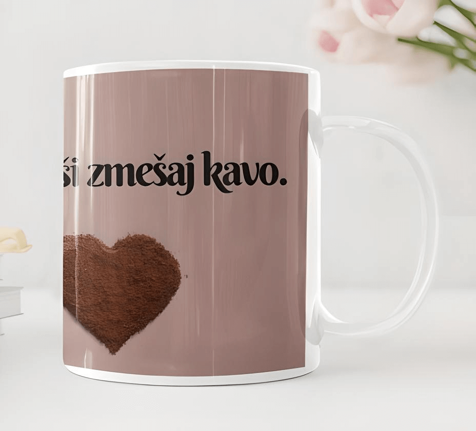 Skodelica Namesto glave mi rajši zmešaj kavo