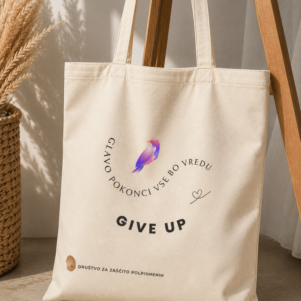 Nakupovalna torba "Give up"