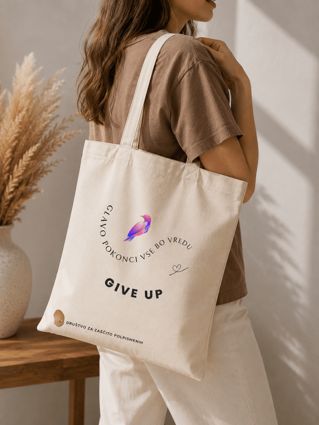 Nakupovalna torba "Give up" - Image 2