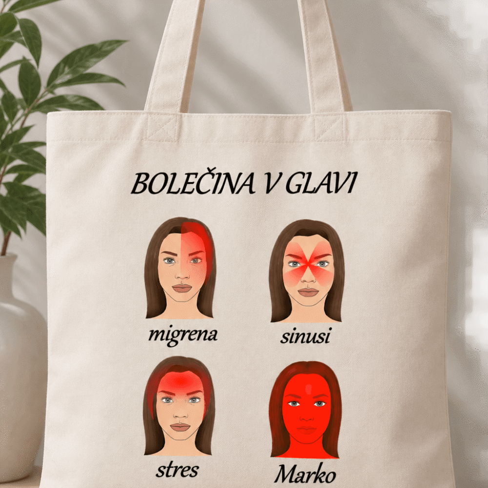 Nakupovalna torba "Bolečina v glavi"