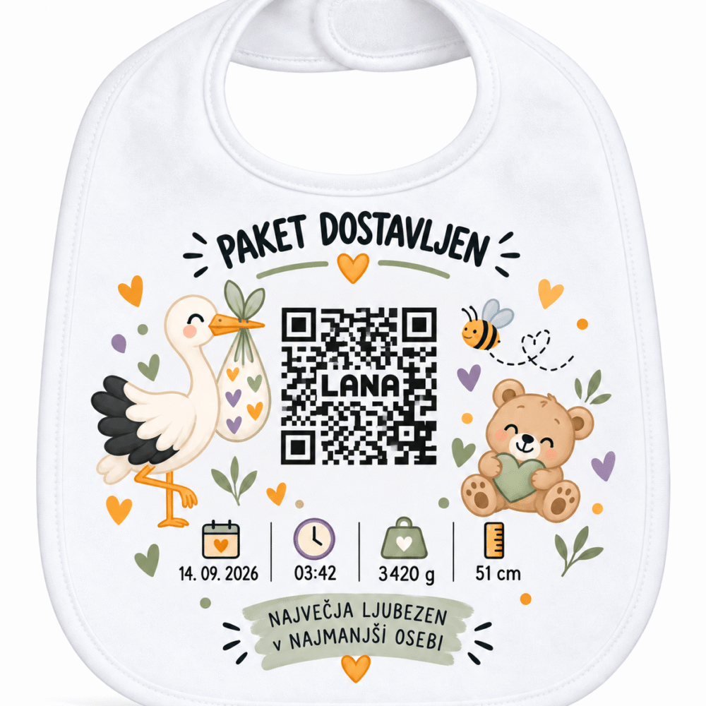 Slinček ob rojstvu otroka (QR koda)