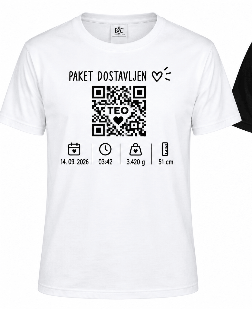 Majica ob rojstvu otroka (QR koda) - slika 6
